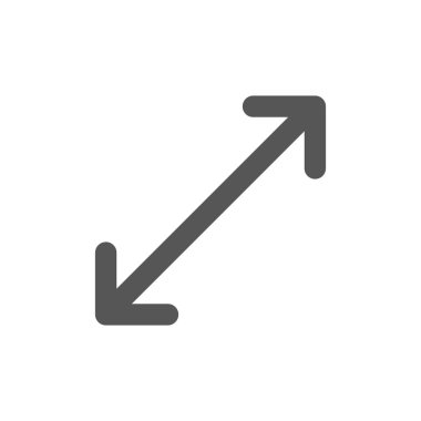 Mini simge oku köşegen yukarı