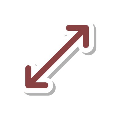 Mini simge oku köşegen yukarı