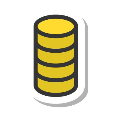 Eğlence ile ilgili basit tek öge simgesi parası