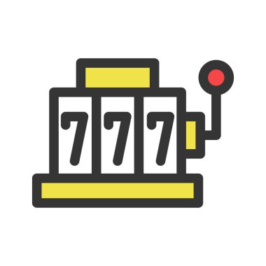 Basit eğlence bağlantılı tek öge simgesi yuvası