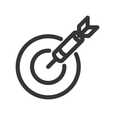 Basit eğlence ile ilgili tek öge simgesi dartları oku