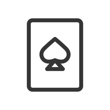 İskambil oynayan eğlence amaçlı basit tek öge simgeleri