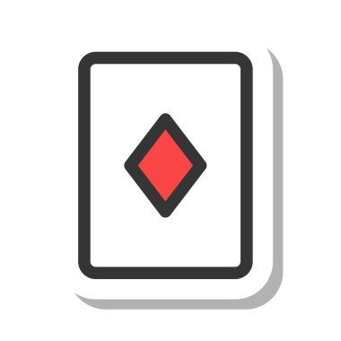 Basit eğlence bağlantılı tek öge iskambil kartı ölümü