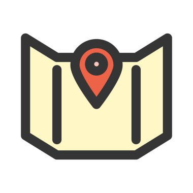 Kamp bağlantılı tek öge simgesi haritası