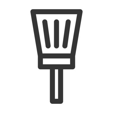 Günlük ihtiyaçlar tek öge simgesi el süpürgesi
