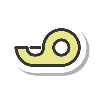 Kırtasiye tek öge simgesi selofan bant