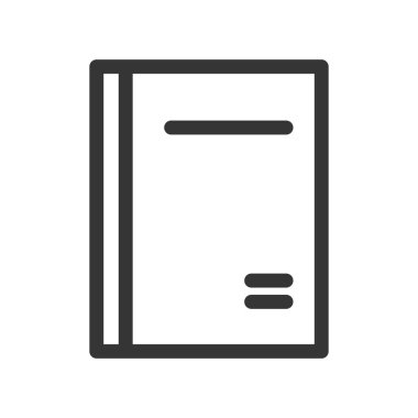 Kırtasiye tek öge simgesi not defteri