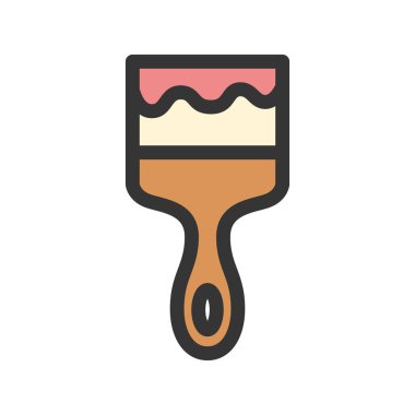 Kırtasiye tek öge simge fırçası