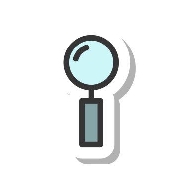 Kırtasiye tek öge simgesi büyüteç