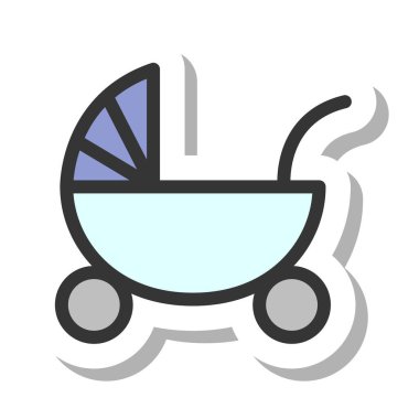 Basit bebek ürünleri ile ilgili tek öge simgesi taşıyıcısı