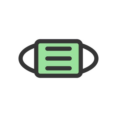 Tıbbi bağlantılı tek öge simgesi maskesi