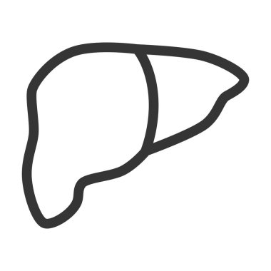 Tıbbi bağlantılı tek öge simgesi karaciğeri