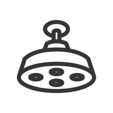 Tıbbi bağlantılı tek öge simgesi Cerrahi ışık