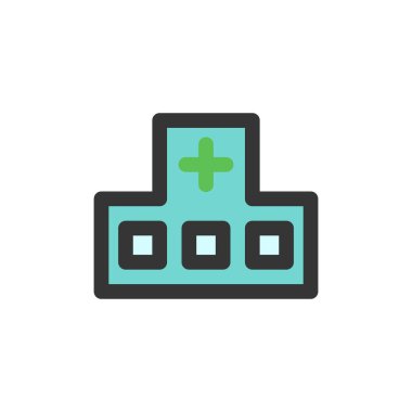 Tıbbi bağlantılı tek öge simgesi hastanesi