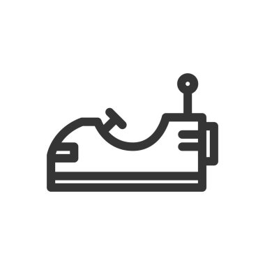 Eğlence parkı tek öge simgesi go-kart