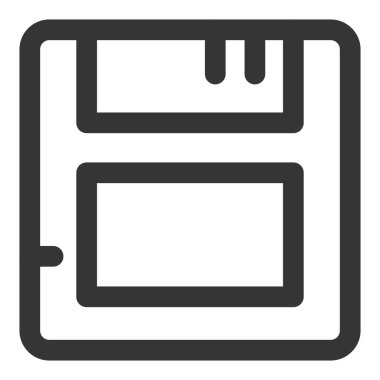 Basit iş simgesi disketi