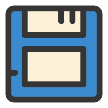 Basit iş simgesi disketi