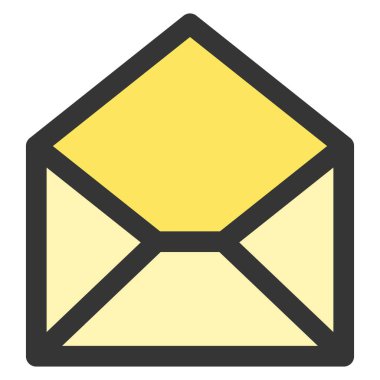 Basit iş simgesi e- posta açılışı