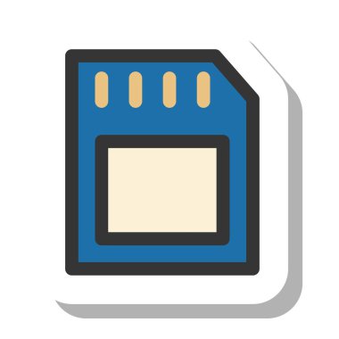 Basit tek öge simgesi hafıza kartı