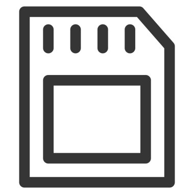 Basit tek öge simgesi hafıza kartı