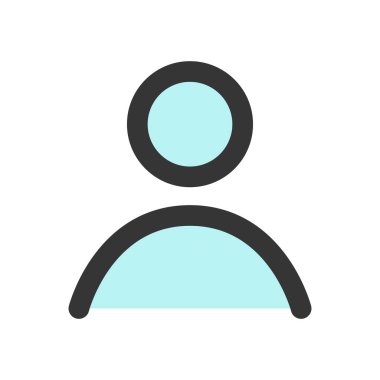 Basit iş tek öge simgesi kullanıcısı