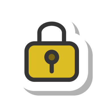 Basit iş simgesi simgesi kilidi