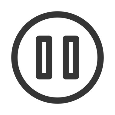 Basit iş tek öge simgesi duraklat