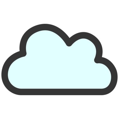 Basit iş simgesi simgesi bulutu