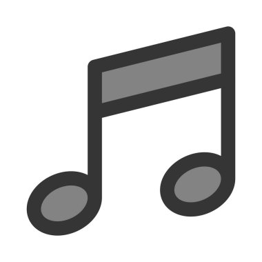 Basit iş tek öge müzik notası