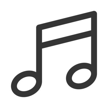 Basit iş tek öge müzik notası