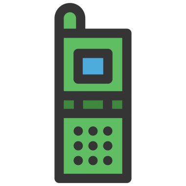 Basit iş tek öge simgesi cep telefonu