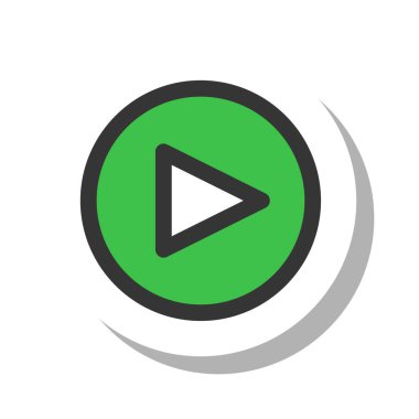 Basit iş tek öge simgesi çalması