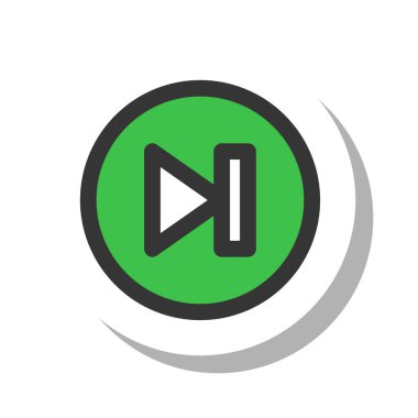 Basit iş tek öge simgesi ileri