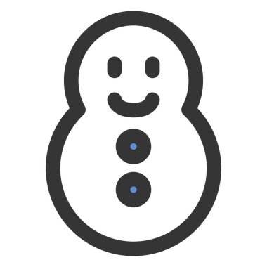 Basit iş simgesi tek simge kardan adam