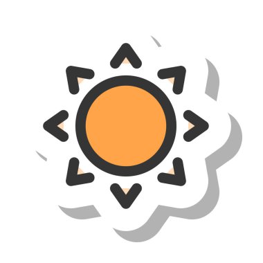 Basit iş simgesi güneş