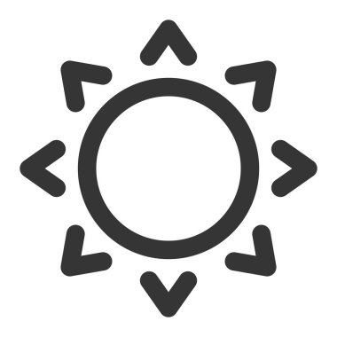 Basit iş simgesi güneş