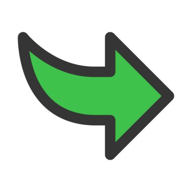 Basit iş simgesi ok