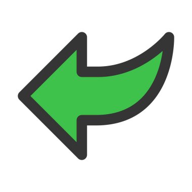 Basit iş simgesi ok