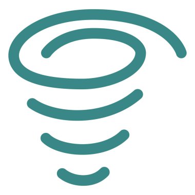 Basit iş tek öge simgesi tornado