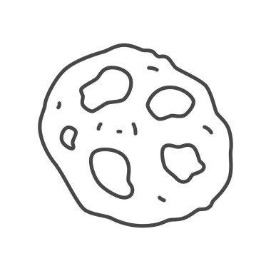 Tek öge simge illüstrasyon kurabiyesini tatlandırır