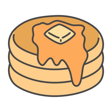 Tek öge simge resimli krep tatlandırır