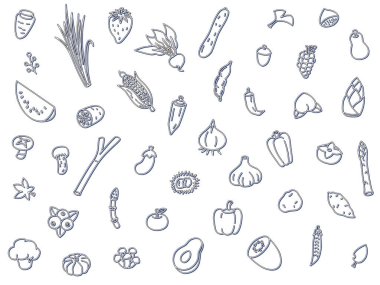 Sebze duvar kağıdı renk çizimi renk gölgesi