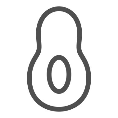 Basit meyve tek simgesi avokado