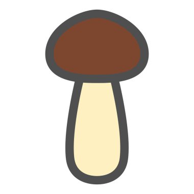 Basit mantar ikon mantarı.