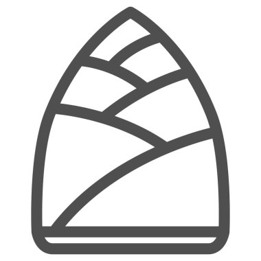 Basit sebze ikonu bambu filizi