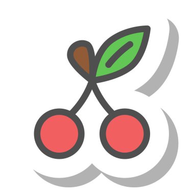 Basit meyve tek öge kiraz