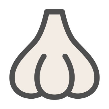 Basit sebze ikonu sarımsak.