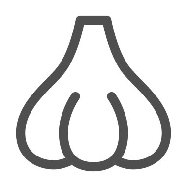 Basit sebze ikonu sarımsak.