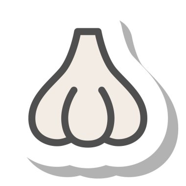 Basit sebze ikonu sarımsak.