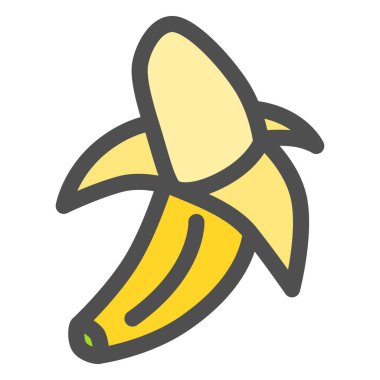 Basit meyve tekli muz kabuğu